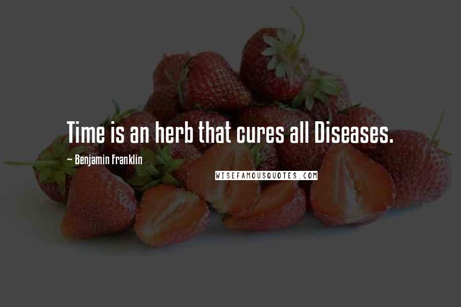 Benjamin Franklin Quotes: Time is an herb that cures all Diseases.