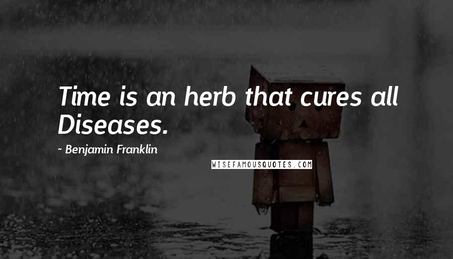 Benjamin Franklin Quotes: Time is an herb that cures all Diseases.