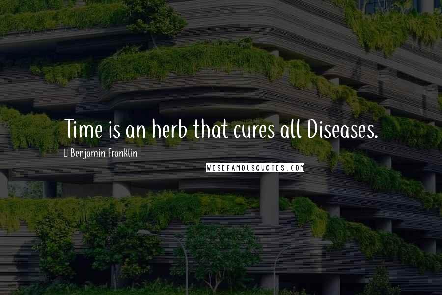 Benjamin Franklin Quotes: Time is an herb that cures all Diseases.