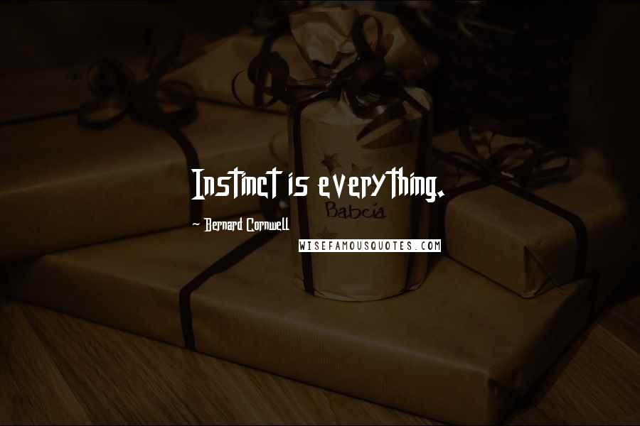 Bernard Cornwell Quotes: Instinct is everything.