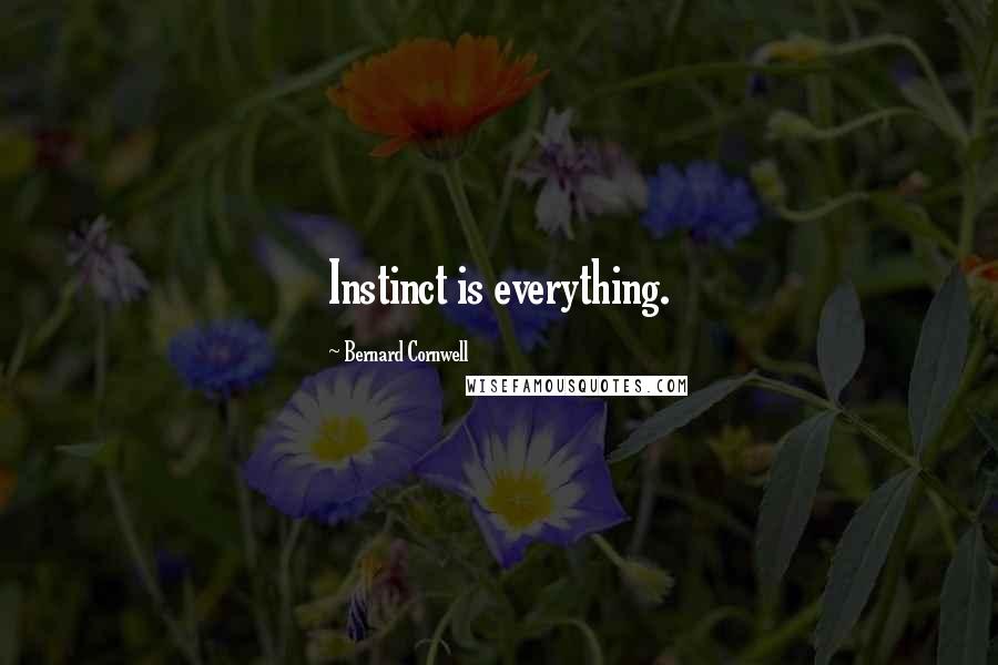 Bernard Cornwell Quotes: Instinct is everything.