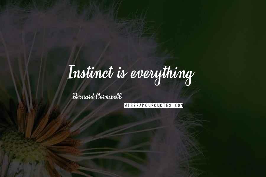 Bernard Cornwell Quotes: Instinct is everything.