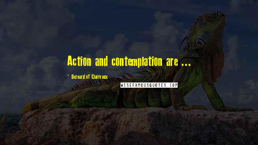 Bernard Of Clairvaux Quotes: Action and contemplation are ...