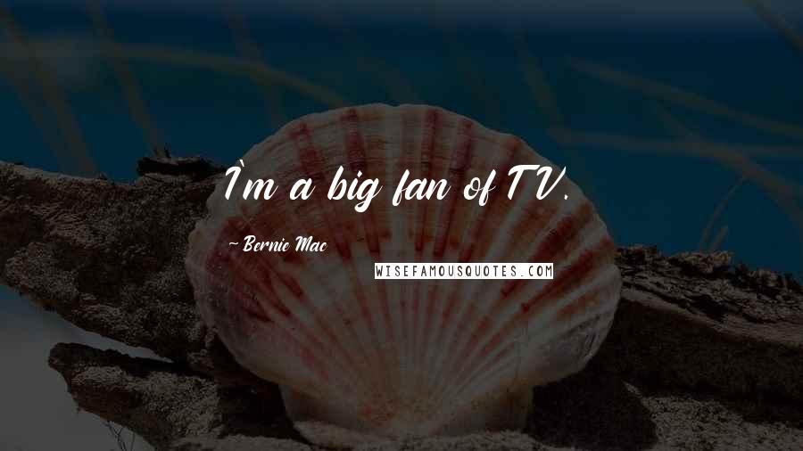 Bernie Mac Quotes: I'm a big fan of TV.
