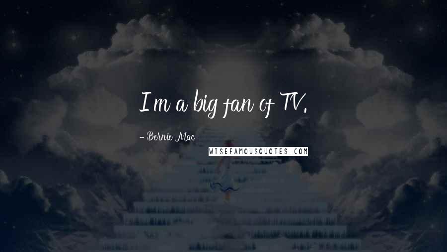 Bernie Mac Quotes: I'm a big fan of TV.
