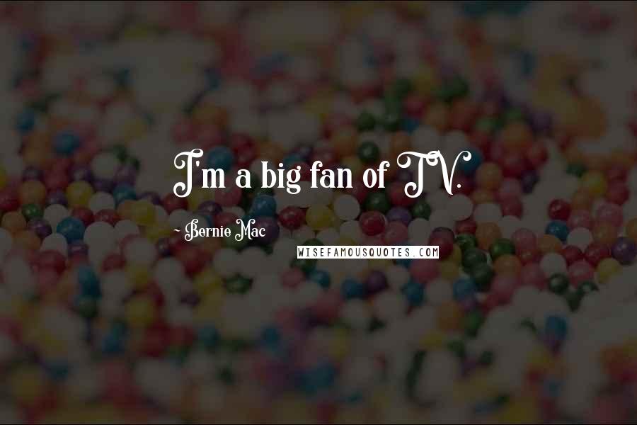 Bernie Mac Quotes: I'm a big fan of TV.