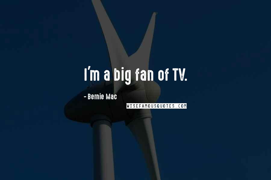 Bernie Mac Quotes: I'm a big fan of TV.