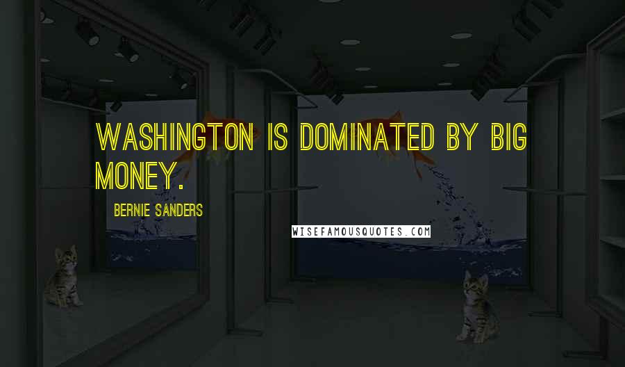 Bernie Sanders Quotes: Washington is dominated by big money.