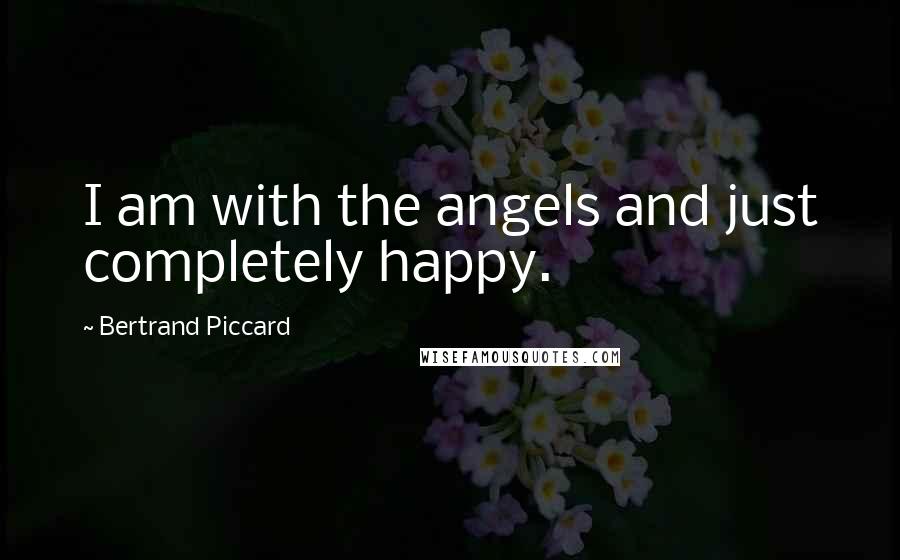 Bertrand Piccard Quotes: I am with the angels and just completely happy.