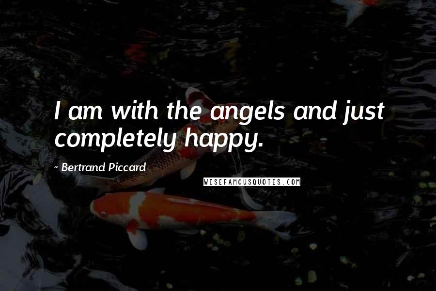 Bertrand Piccard Quotes: I am with the angels and just completely happy.