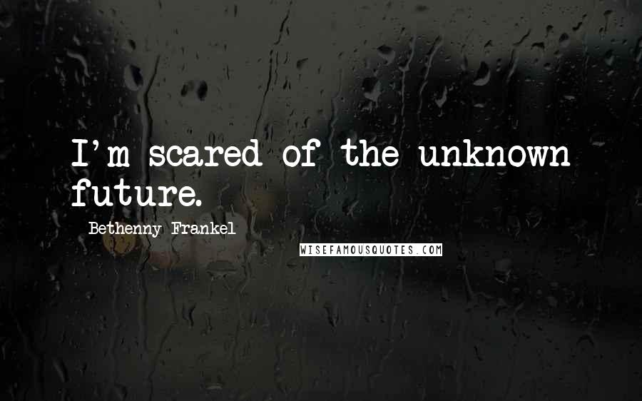 Bethenny Frankel Quotes: I'm scared of the unknown future.