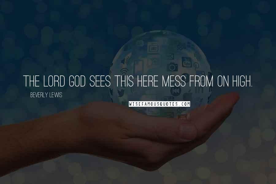 Beverly Lewis Quotes: The Lord God sees this here mess from on high.