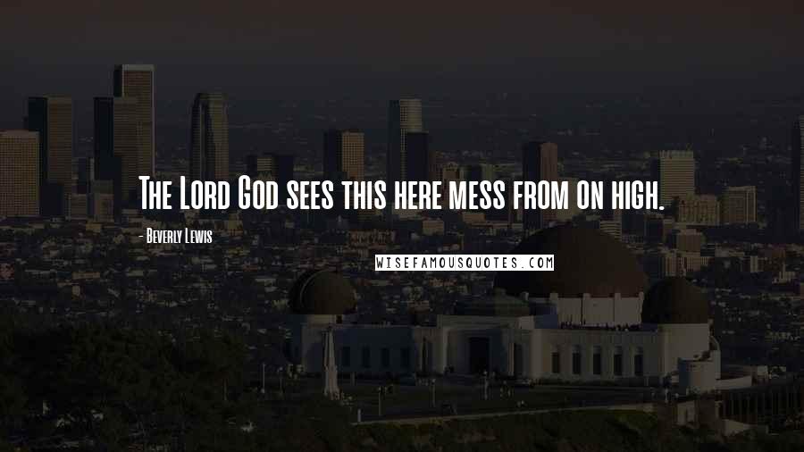 Beverly Lewis Quotes: The Lord God sees this here mess from on high.