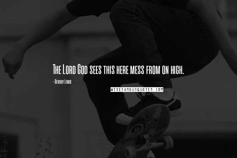 Beverly Lewis Quotes: The Lord God sees this here mess from on high.