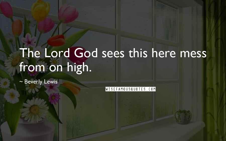 Beverly Lewis Quotes: The Lord God sees this here mess from on high.