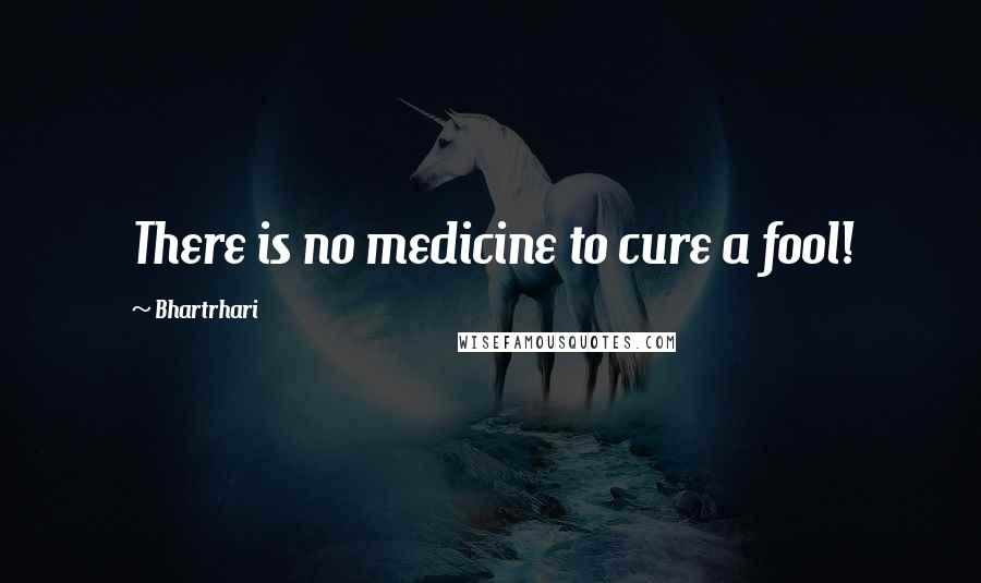 Bhartrhari Quotes: There is no medicine to cure a fool!