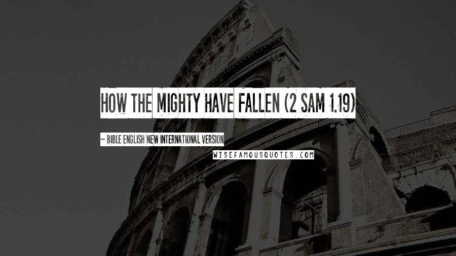 Bible English New International Version Quotes: How the mighty have fallen (2 Sam 1.19)