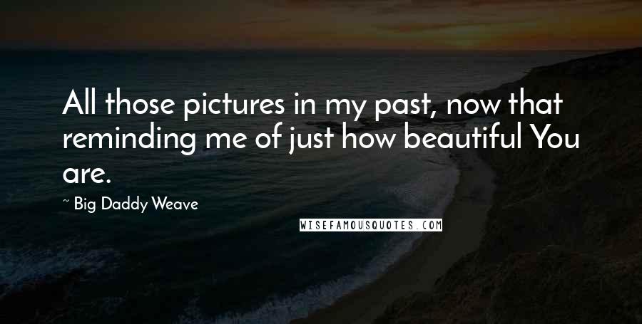 Big Daddy Weave Quotes: All those pictures in my past, now that reminding me of just how beautiful You are.