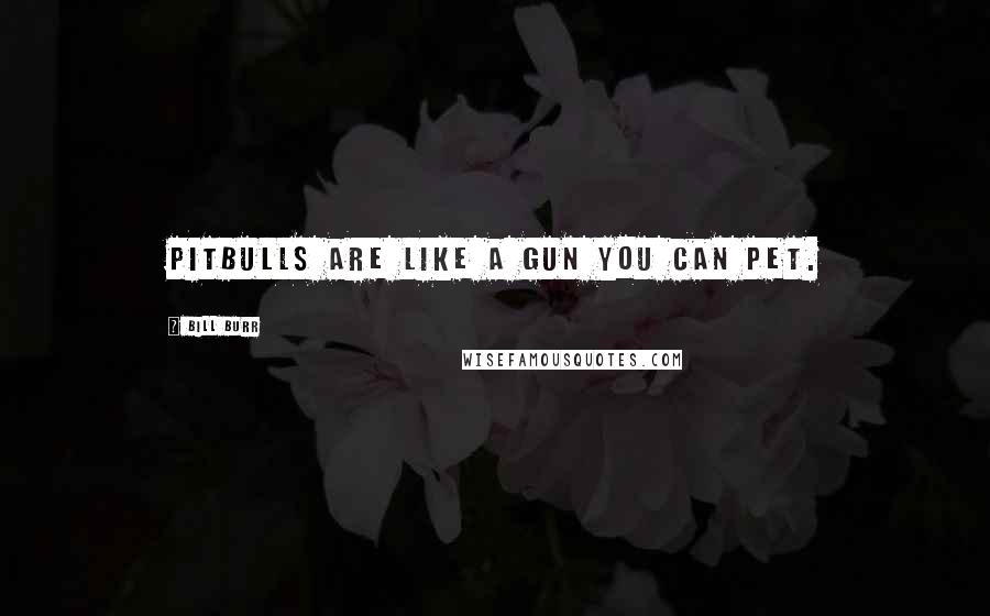 Bill Burr Quotes: Pitbulls are like a gun you can pet.