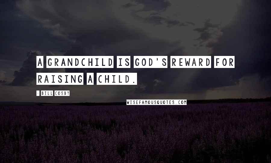 Bill Cosby Quotes: A grandchild is God's reward for raising a child.