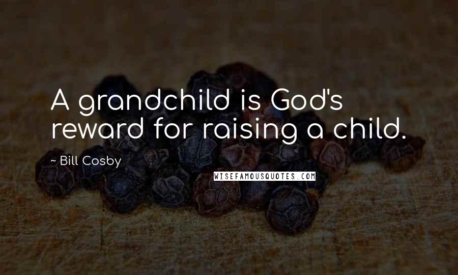 Bill Cosby Quotes: A grandchild is God's reward for raising a child.