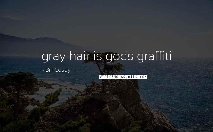 Bill Cosby Quotes: gray hair is gods graffiti