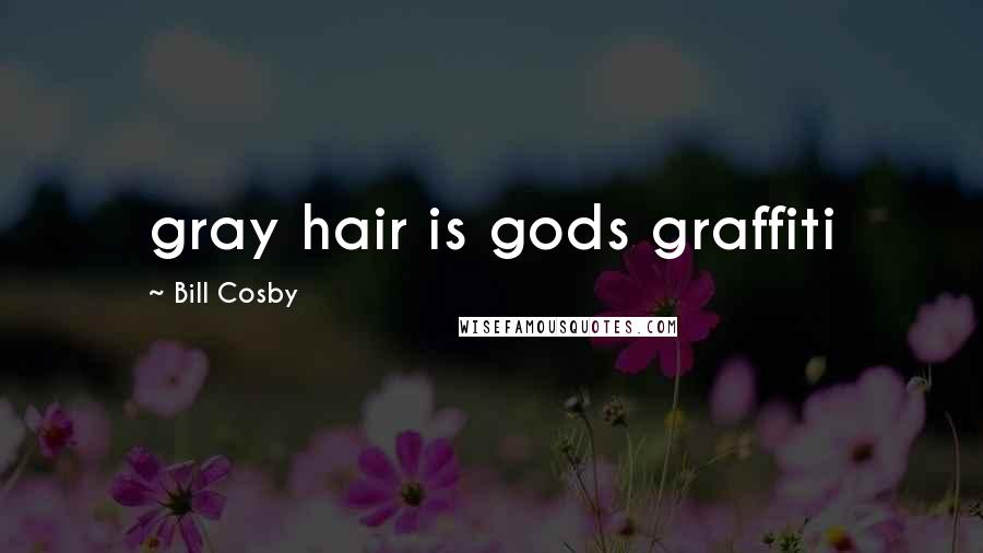 Bill Cosby Quotes: gray hair is gods graffiti