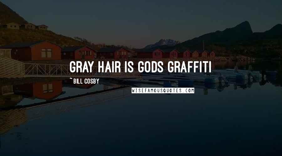 Bill Cosby Quotes: gray hair is gods graffiti