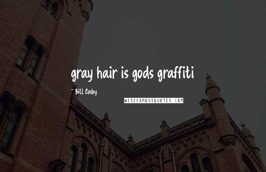 Bill Cosby Quotes: gray hair is gods graffiti