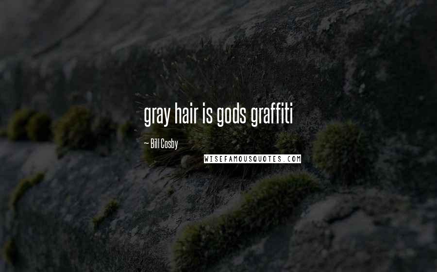 Bill Cosby Quotes: gray hair is gods graffiti