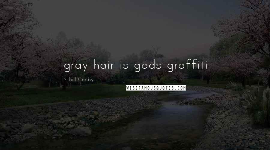 Bill Cosby Quotes: gray hair is gods graffiti