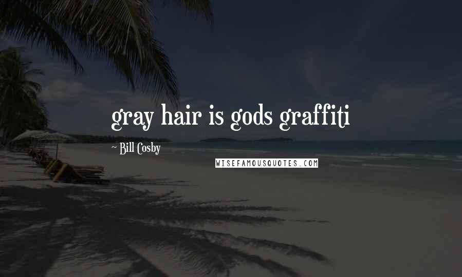 Bill Cosby Quotes: gray hair is gods graffiti