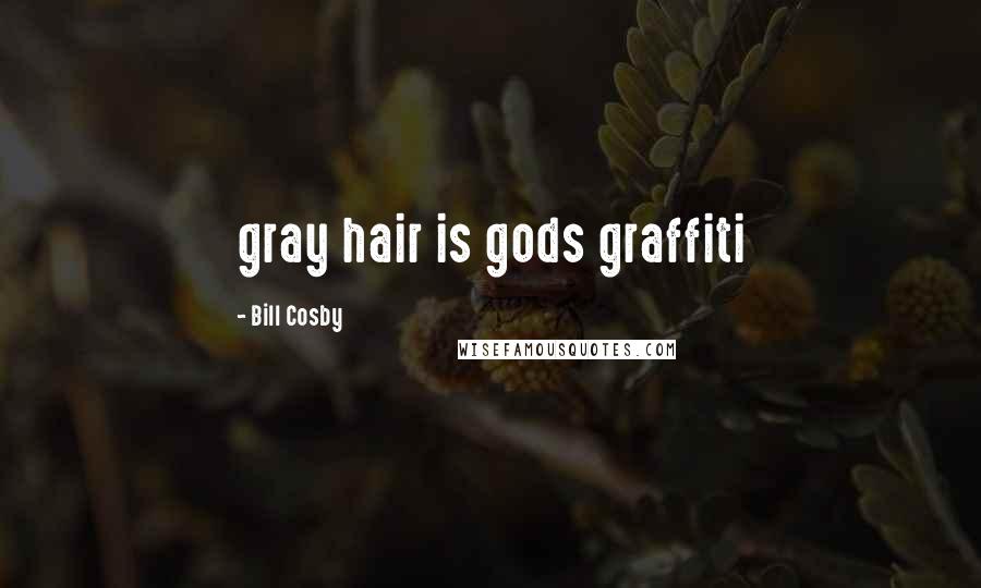 Bill Cosby Quotes: gray hair is gods graffiti