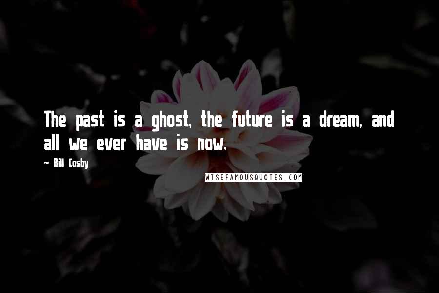 Bill Cosby Quotes: The past is a ghost, the future is a dream, and all we ever have is now.