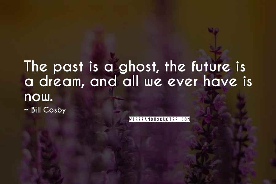 Bill Cosby Quotes: The past is a ghost, the future is a dream, and all we ever have is now.