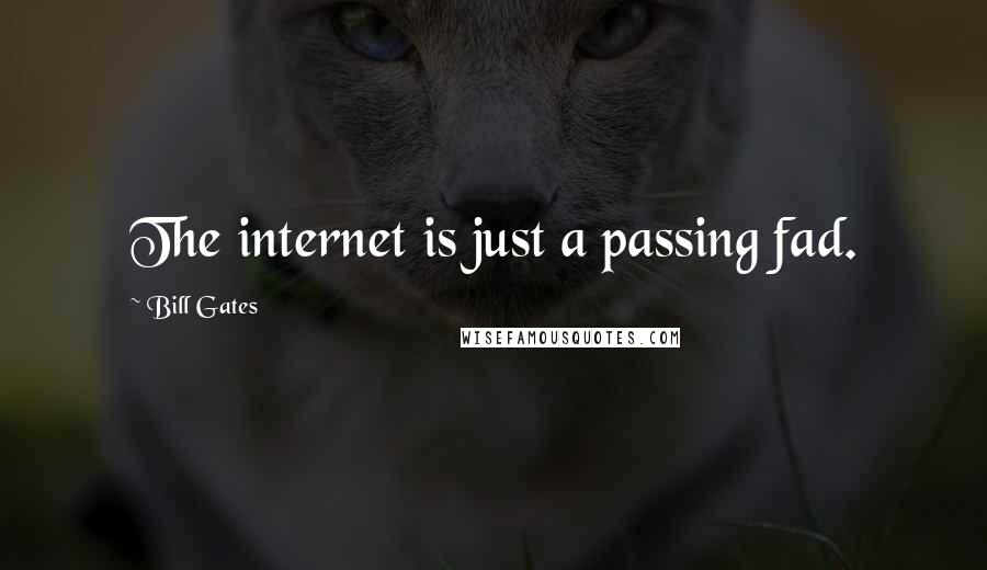 Bill Gates Quotes: The internet is just a passing fad.