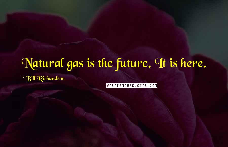 Bill Richardson Quotes: Natural gas is the future. It is here.