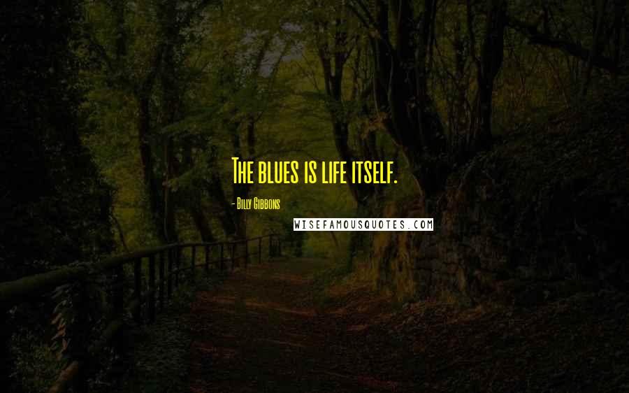 Billy Gibbons Quotes: The blues is life itself.