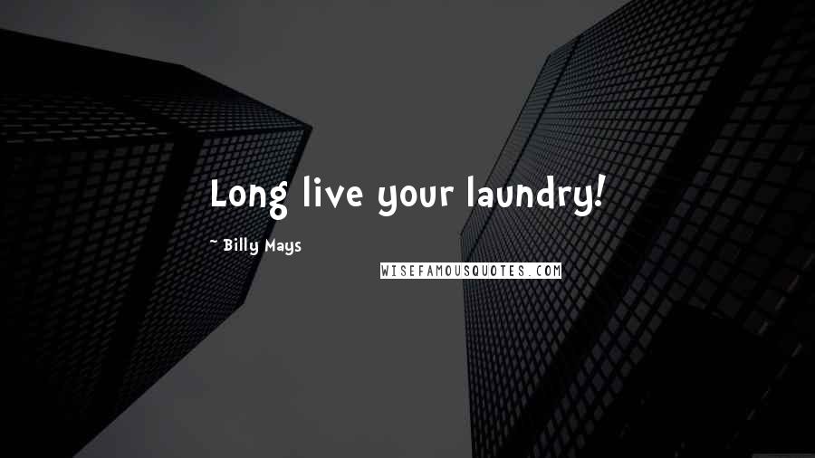 Billy Mays Quotes: Long live your laundry!