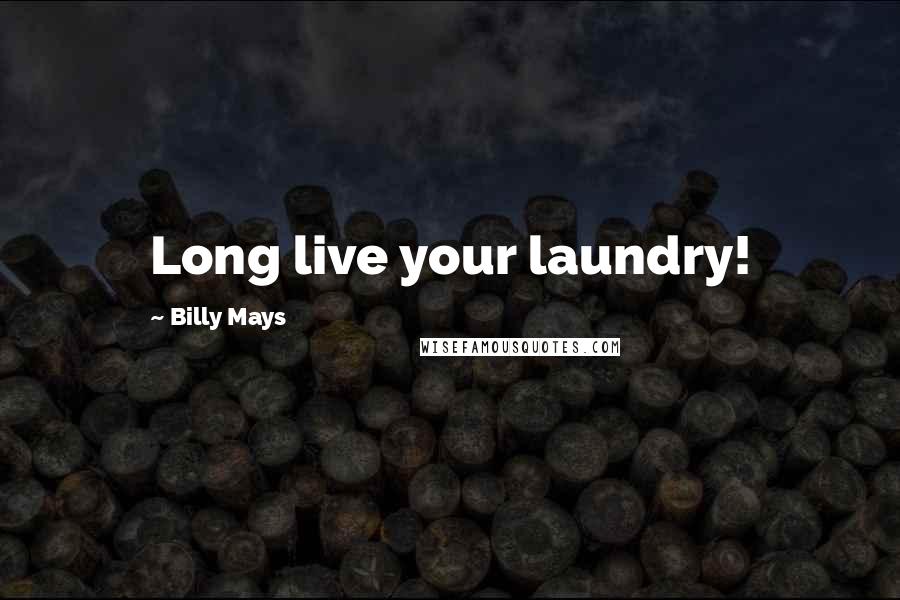 Billy Mays Quotes: Long live your laundry!