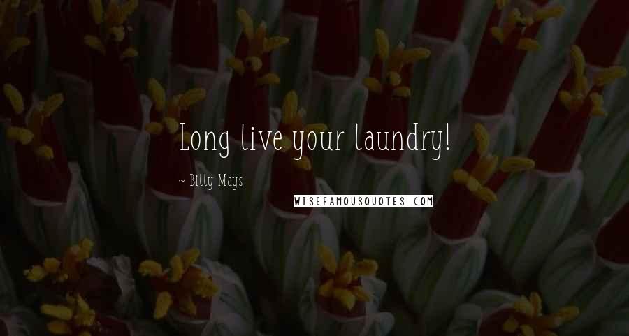 Billy Mays Quotes: Long live your laundry!