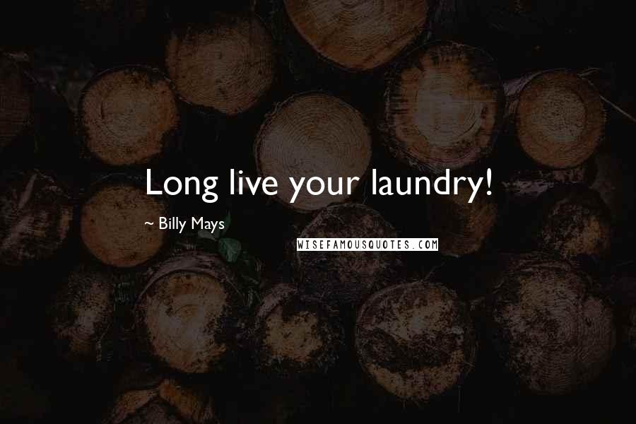 Billy Mays Quotes: Long live your laundry!