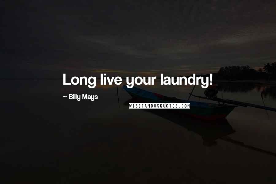 Billy Mays Quotes: Long live your laundry!