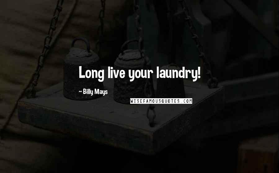 Billy Mays Quotes: Long live your laundry!