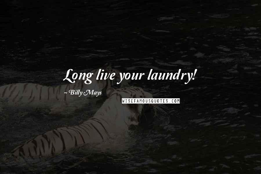 Billy Mays Quotes: Long live your laundry!