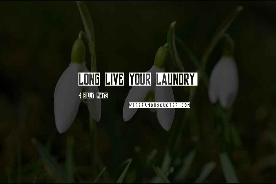 Billy Mays Quotes: Long live your laundry!