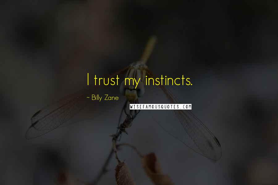 Billy Zane Quotes: I trust my instincts.