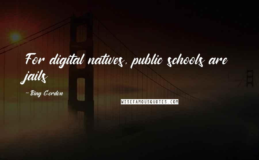 Bing Gordon Quotes: For digital natives, public schools are jails
