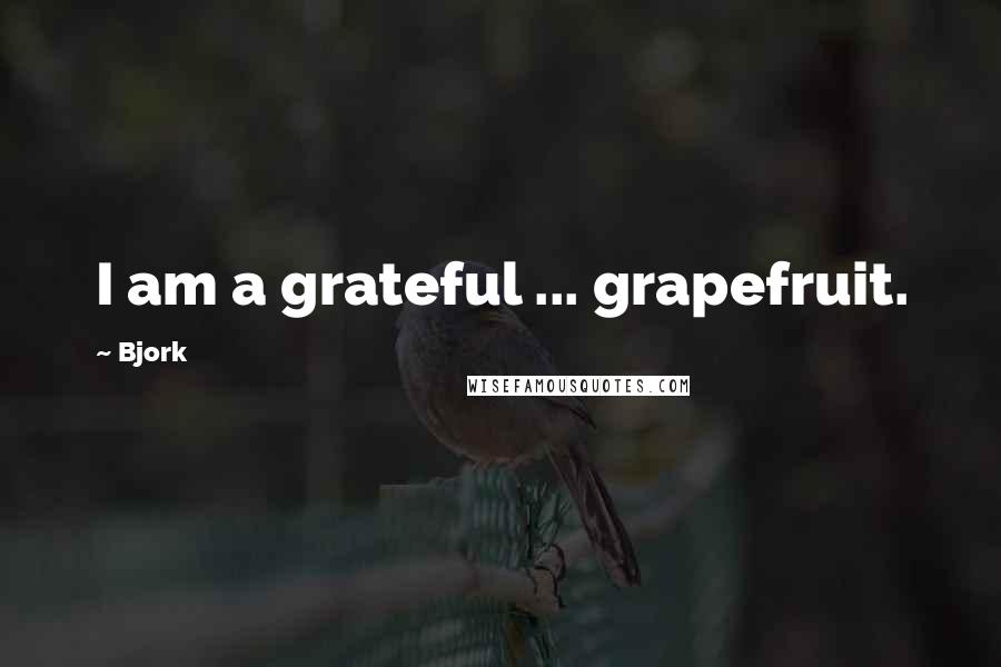 Bjork Quotes: I am a grateful ... grapefruit.