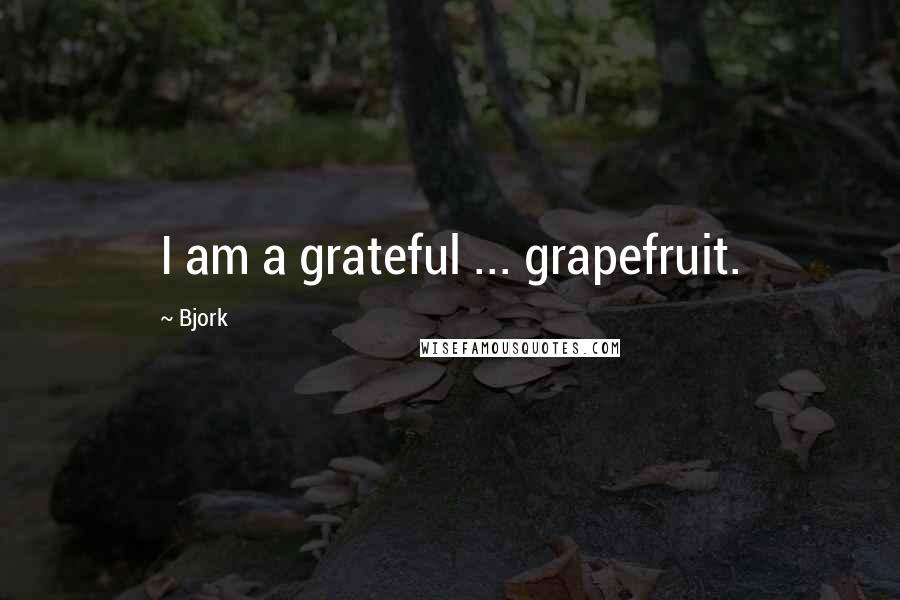 Bjork Quotes: I am a grateful ... grapefruit.